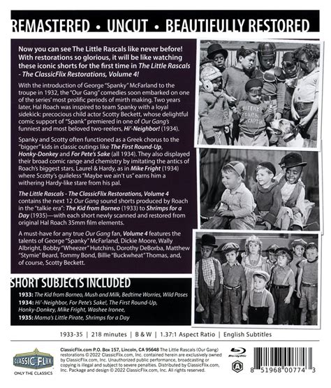 the little rascals the classicflix restorations vol 4 january 18 2022 page 3 blu ray forum