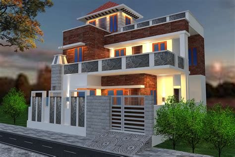House Exterior Free 3d Model By Mm2endra