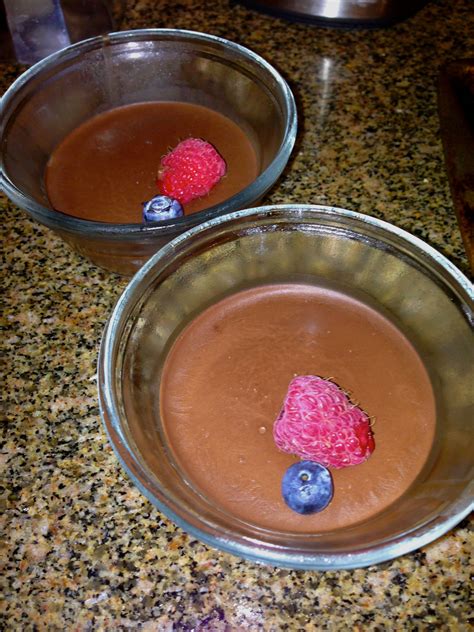 Rich Chocolate Pots With Fresh Seasonal Fruit Gluten And Dairy Free