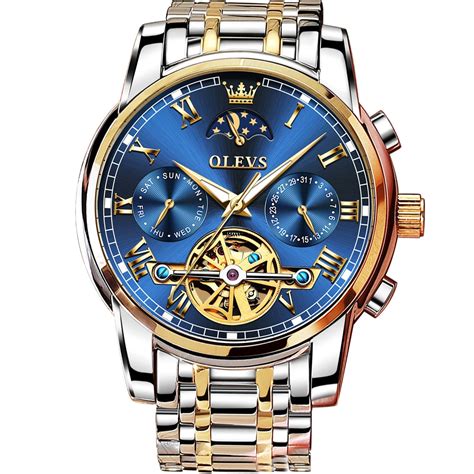 Buy Olevs Luxury Automatic Watch No Battery Men Mechanical Waterproof
