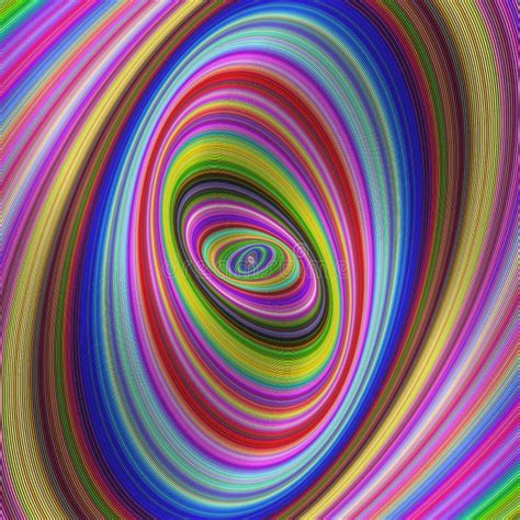 Colorful Hypnosis Colorful Fractal Background Stock Vector