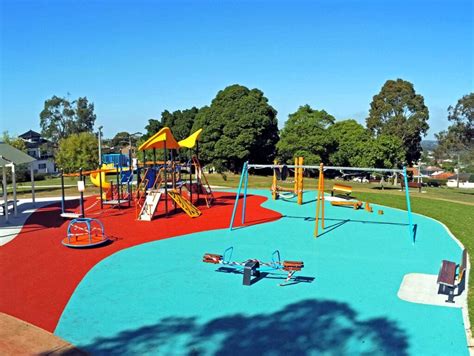 Colourful New Playground In Sydney Rosehill Sports And Play