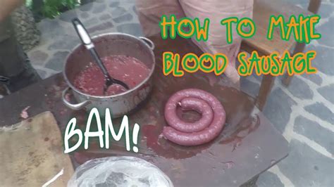 How To Make Blood Sausage Youtube