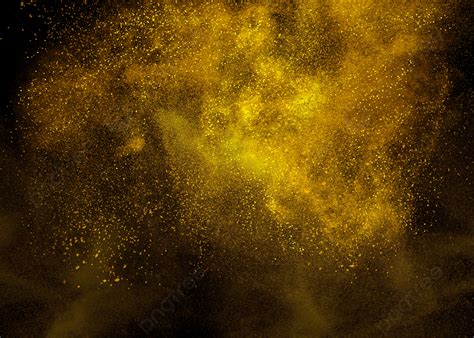 Abstract Star Gold Particle Dust Background Golden Dust Light Effect