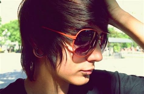 Emo Boy Cute Hairstyle Glasses Nineimages