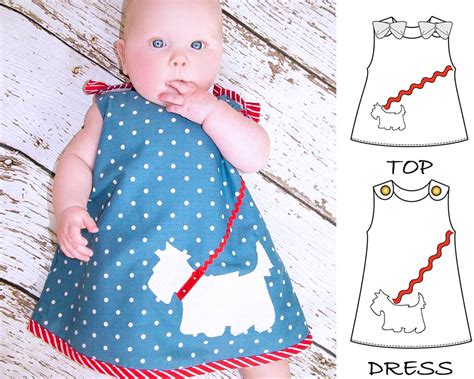 Baby Dress Pattern Pdf Pattern Baby Sewing Pattern Childrens Etsy