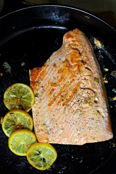 Add the steaks and sear on both sides until browned. Cast iron Skillet Salmon with Spring Ragout | Cooking On ...