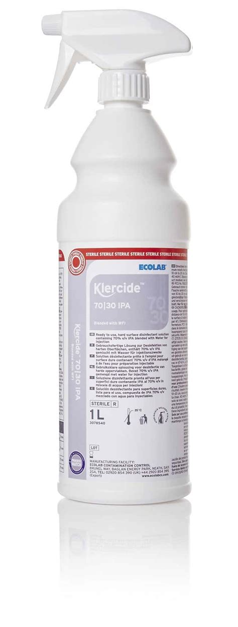 Ecolab™ Klercide™ 7030 Isopropyl Alcohol Blended With Wfi 1l Products