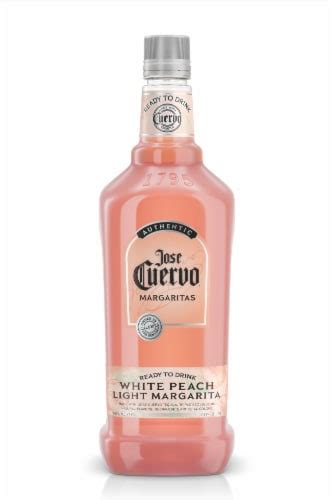 Jose Cuervo Light White Peach Authentic Margarita Ready To Drink Cocktail Single Bottle 1 75 L