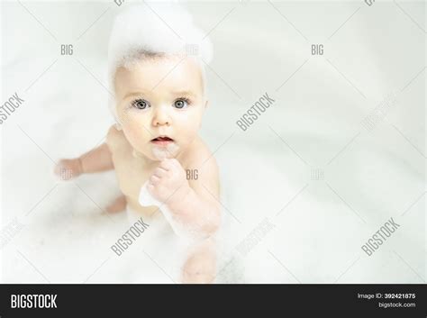 Baby Girl Bathes Bath Image Photo Free Trial Bigstock