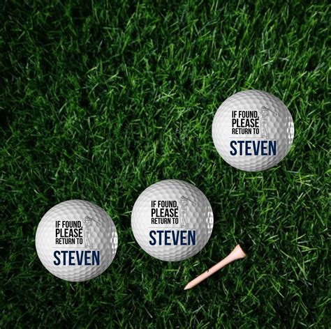 Personalised Golf Balls If Found Return To Design And Branding