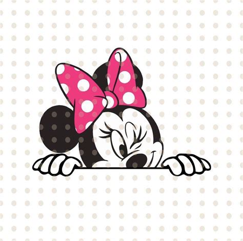 Minnie Mouse Svg Bow Layered File Disney Minnie Mouse Cricut Silhouette