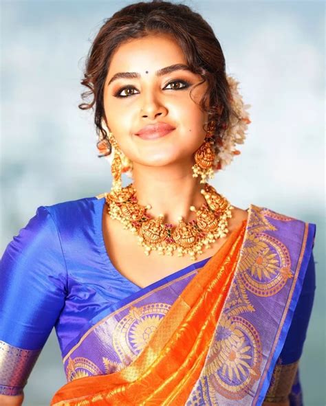 Anupama Parameswaran Blue Blouse