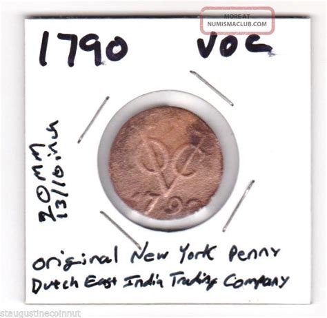 1790 Voc Dutch East India Trading Company York Penny
