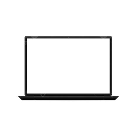 Gambar Mockup Laptop Laptop Kertas Png Hitam Png Transparan Clipart
