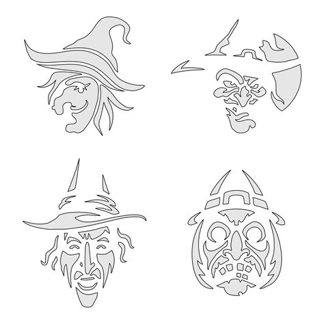 10 Best Witch Face Stencil Printable Pdf For Free At Printablee