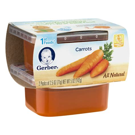 Gerber 1st Foods Carrots 2oz 2pk Garden Grocer