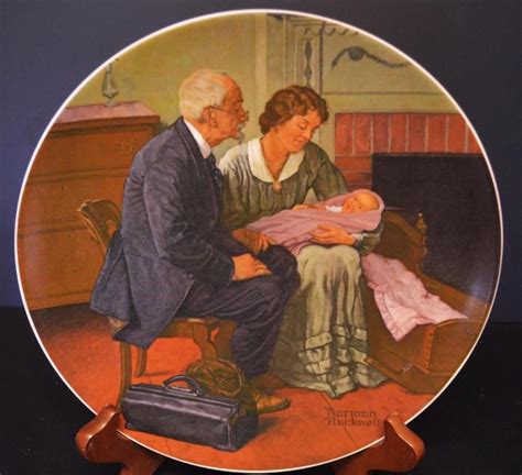 Cradle Of Love Norman Rockwell Plate 1st Ed 1980 Collection Of