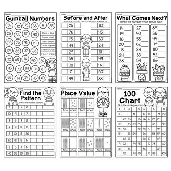 Place Value In First Grade First Grade Math Worksheets St Grade Math