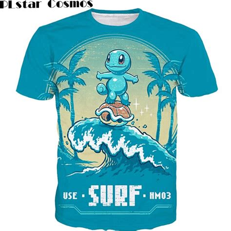 Plstar Cosmos Cute Cartoon Pokemon T Shirts Squirtle 3d T Shirt Men Women Summer Vacation Tees
