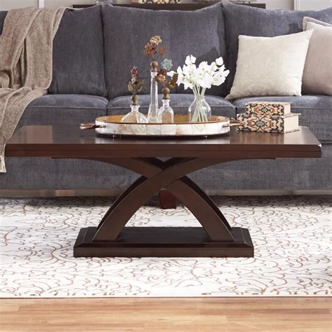 Check spelling or type a new query. Winston Porter Claycomb Cross Legs Coffee Table | Coffee ...