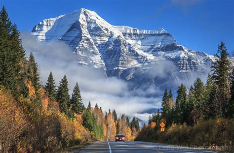 Autumn Drive Mount Robson Provincial Park British Columbia Canada