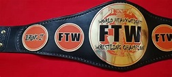 TAZ FTW World Wrestling Championship Title Belt Gold Plated - Wrestling