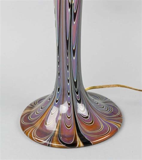 Sold Price Joseph Clearman Hand Blown Art Glass Table Lamp August 4 0121 12 00 Pm Edt