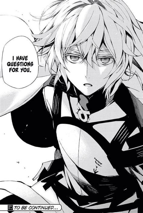 The hyakuya sect descends on the demon army as the first progenitor, sika madu, takes over shinoa's mind and body. Owari No Seraph #manga | Owari no seraph, Mikaela hyakuya ...