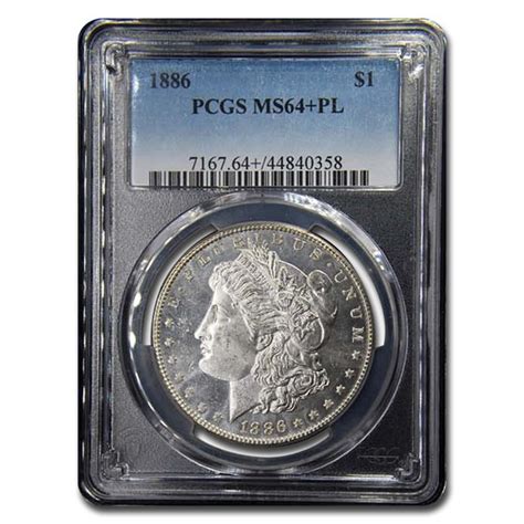 Buy 1886 Morgan Dollar Ms 64 Pcgs Pl Apmex
