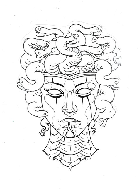 Medusa Head Tattoo Sketch Design Sketch Tattoo Design Head Tattoos
