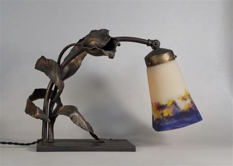 Carion And Muller Frères Art Deco Lamp Wrought Iron And Catawiki