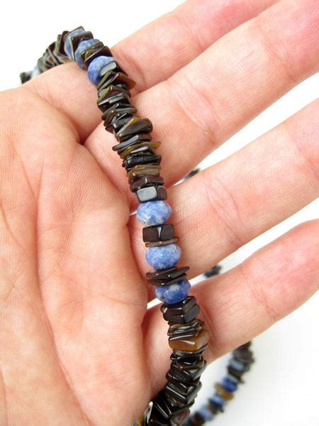 Mens Beaded Necklace Ol Blue Eyes Authentic Arts By Jenny Hoople