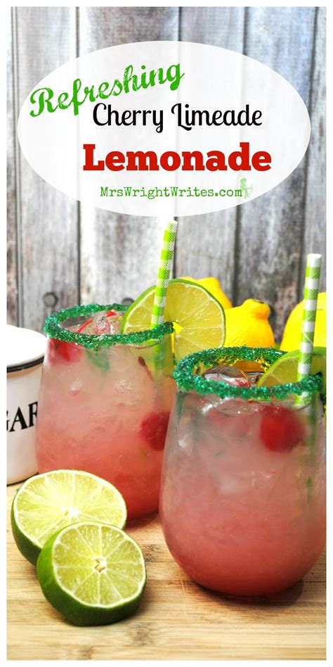 Cherry Limeade Lemonade Is The Perfect Beverage For Entertaining Or