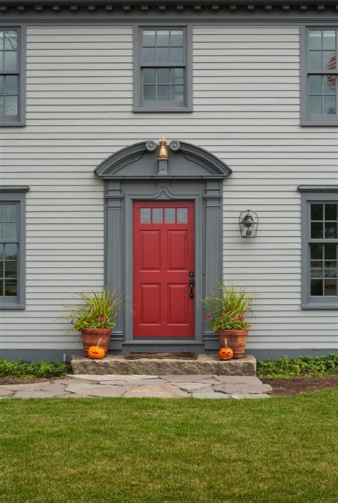 35 Different Red Front Doors Many Designs And Pictures Colonial House