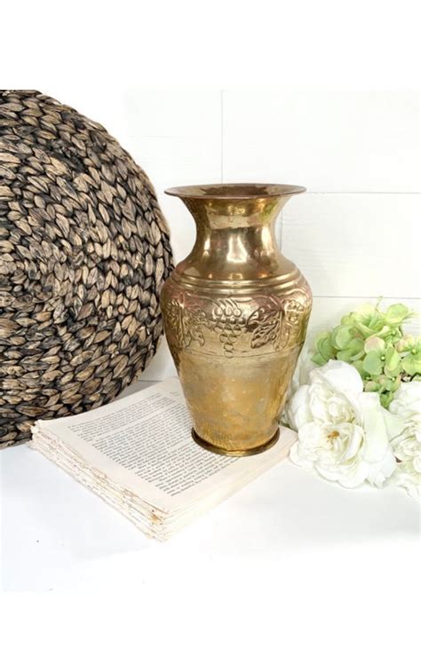 Brass Home Decor Vintage Brass Home And Living Etsy Vintage Farmhouse