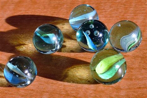 Hd Wallpaper Close Up Photo Of Six Marble Balls Marbles Glass Toys
