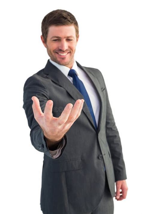 329 Happy Businessman Holding Out His Hand Stock Photos Free