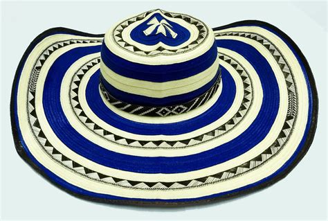 Sombrero Vueltiao 21 Vueltas Azul Sombreros Vueltiaos Colombianos