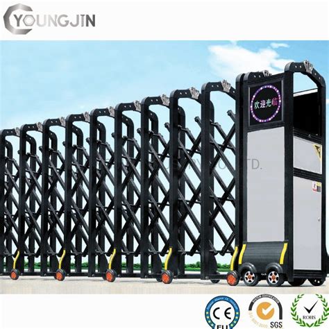 Durable Waterproof Retractable Gate Electronic Folding Collapsible Gate