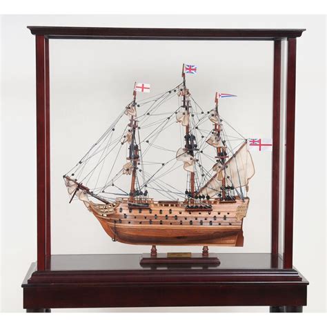 Old Modern Handicrafts Tall Ship Display Case And Reviews Wayfair
