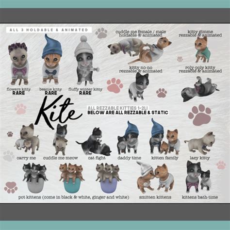 Second Life Marketplace Kite Roly Poly Kitty Common