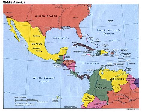 Middle America Americas Map The Full Wiki