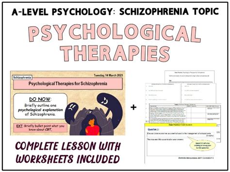 A Level Psychology Schizophrenia Topic Complete Topic Includes