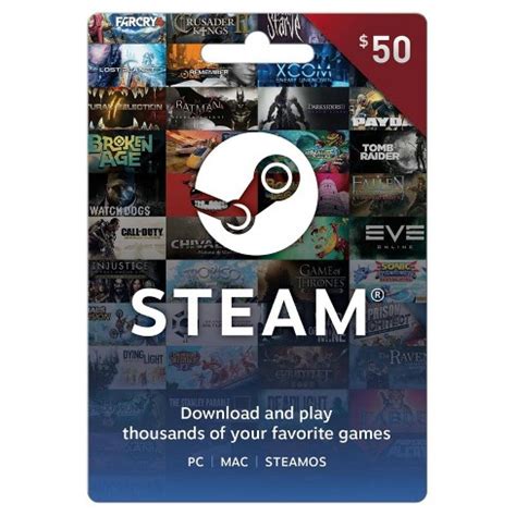 Steam gift card $20 : Steam Gift Card $50 : Target