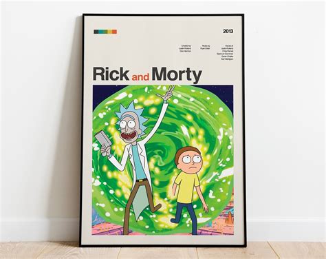 Rick And Morty Poster Modern Tv Series Poster Print Rick And Etsy Uk