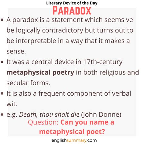 Paradox Meaning And Explanation English Literature Notes Teaching