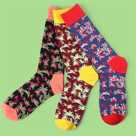 Chamsgend Winter Socks Women Print Colorful Cotton Sock Colorful Casual Socks In Socks From