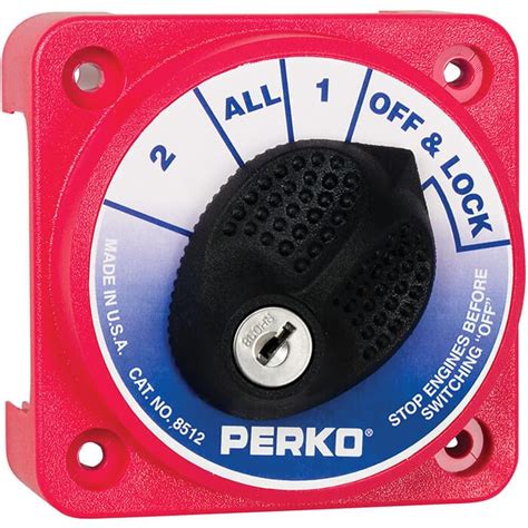 Compact Battery Selector Switch Perko 8511dp