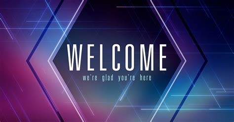 Linear Welcome Motion Video Background